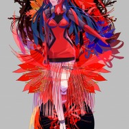 エモーショナルレッドイラストレーション：穂嶋