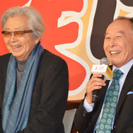 山田洋次監督、橋爪功／『家族はつらいよ』完成報告会見