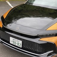 クロスオーバーでボディカラーがバイトーンの場合、ハンマーヘッドを表現する部分がブラックになる。よく見ていただくと、ハンマーヘッドとフロントフェンダーの間には微妙な段差があり、フェンダーのほうが１～２mm高い。