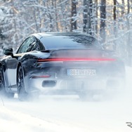 ポルシェ 911ターボ 改良新型プロトタイプ（スクープ写真）
