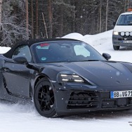ポルシェ 718ボクスター EV プロトタイプ（スクープ写真）
