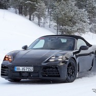 ポルシェ 718ボクスター EV プロトタイプ（スクープ写真）