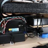 オーディオラックの右サイドに設置されていたのはオーディプレイヤーのカナリーノ12V。操作にはiPadを利用する。