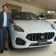 マセラティジャパン ジェネラルマネージャーの玉木一史氏と「グレカーレGT 特別仕様車」