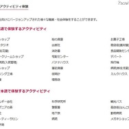 アクティビティの種類
