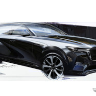 マツダ CX-80 のデザインスケッチ