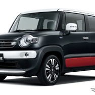 スズキ・クロスビー（THREE TONE）：スーパーブラックパール3トーンコーディネート