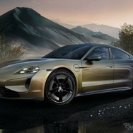 ポルシェ・タイカン・ターボ Sの「セレスティアル ジェイド」