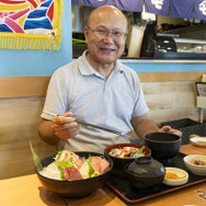 目的地であったマグロ料理店にて昼食