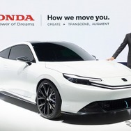 ホンダ・プレリュードコンセプトと三部社長（ジャパンモビリティショー2023）