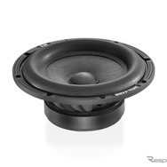 S 8.120 / Single　Signature 200mmウーファー希望小売価格：9万5700円（税込・本）●再生周波数帯域：50Hz～500Hz ●定格入力：150W ●入力インピーダンス：2Ω ●出力音圧レベル：89dB ●取付口径サイズ：178.5mm ●取付奥行サイズ：75mm ●グリルなし ●推奨BOX（シールド）：10L～20L, （バスレフ）：10L～20