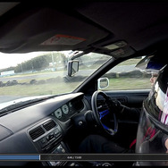 サーキット走行を撮影。OBD2スキャンツールなしでも速度を含めこれだけのデータが表示される。