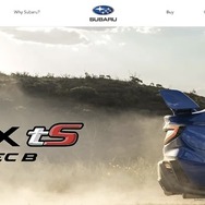 スバル WRX AWD tS Spec Bを紹介するスバルオーストラリアのサイト