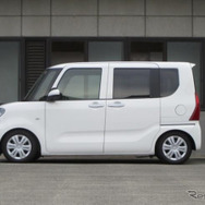 サステックプロCR ダイハツ・タント装着例（最下部車高：フロント 64mmダウン / リア 71mmダウン）