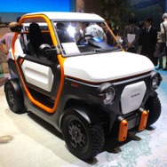 スマートモビリティシティに展示されているホンダMBEVコンセプト
