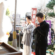 宮崎あおい、佐藤健／『世界から猫が消えたなら』ヒット祈願イベント