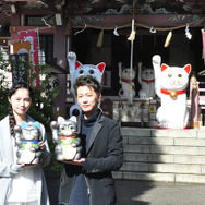 宮崎あおい、佐藤健／『世界から猫が消えたなら』ヒット祈願イベント