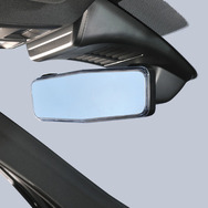 Carmate・リアビューミラーEDGE SLEEK 3000SR ブルー鏡（DZ611）
