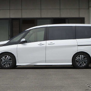 タナベ サステックプロZT40　日産・セレナe-POWER装着例（推奨ダウン量：フロント 40mmダウン / リア 50mmダウン）