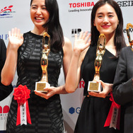 長澤まさみ、綾瀬はるか／第70回毎日映画コンクール表彰式