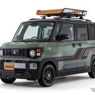 「DAMD DELICA MINI DALI」アッシュグリーンメタリック・ブラックマイカ