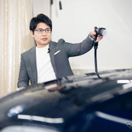 安東氏も流れ落ちていく水流への驚きと楽しさを実感していた