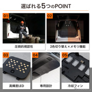 クラフトワークス『アルファード/ヴェルファイア』40系向けLED増設ラゲッジランプ
