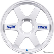 VOLK RACING TE37 Ultra LARGE P.C.D. 30th ANNIVERSARY STICKER Ver.（ホワイト）