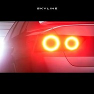 日産 スカイライン 次期型のティザーイメージ