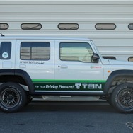 テイン 4x4ダンパースポーツ　ジムニーノマド装着例（基準車高純正比　フロント：55mmアップ / リア：45mmアップ）