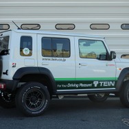 テイン 4x4ダンパースポーツ　ジムニーノマド装着例（基準車高純正比　フロント：55mmアップ / リア：45mmアップ）