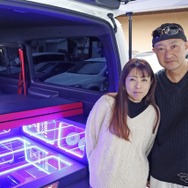 吉川さんのハイエースに加えて奥さんもハイエースに乗るという吉川ファミリー。家庭でもハイエース＆カスタムの話が尽きない。