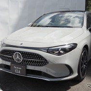 メルセデスベンツ CLA 新型（写真はBEV仕様。Mercedes-Benz Studio Tokyo）