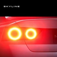 日産 スカイライン 次期型のティザーイメージ
