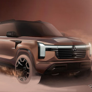 三菱 パジェロ 新型のエクステリアデザインスケッチ