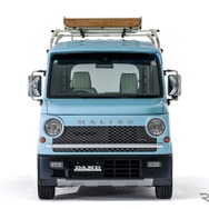 ダムドの「トラックミラー for N-VAN」と「ルーフバイザー for N-VAN」装着車両