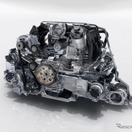 3.0リットル水平対向6気筒ツインターボエンジン