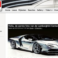 ランボルギーニ センテナリオのリークと見られる画像を掲載した『AUTOBLOG.Nl』