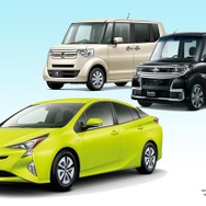 新車販売トップ3のプリウス、タント（カスタム）、N-BOX
