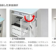 タブレット充電収納保管庫・設計の特長
