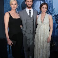 シャーリーズ・セロン、クリス・ヘムズワース、エミリー・ブラント／『スノーホワイト／氷の王国』LAプレミア