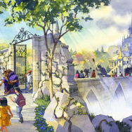 「美女と野獣」大型アトラクションの外観　(c) Disney