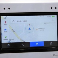 カーナビに表示された百度の地図