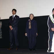 真木よう子＆阿部寛＆樹木希林／『海よりもまだ深く』初日舞台挨拶