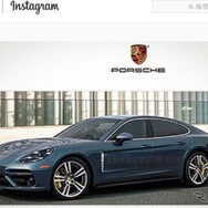 海外のインスタグラムで公開されたポルシェ パナメーラ 次期型の可能性のある画像