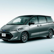 トヨタ エスティマ ハイブリッド AERAS PREMIUM-G（E-Four・7人乗り・ブラック×アイスチタニウムマイカメタリック）