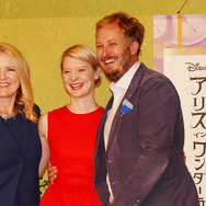 ミア・ワシコウスカ＆ジェームズ・ボビン監督＆スザンヌ・トッド／『アリス・イン・ワンダーランド／時間の旅』“お茶”会見