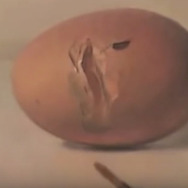 【動画】これぞ神アートの世界！絵の玉子から黄身を取り出す！？