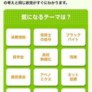「政党との相性診断～18歳Ver.～」設問選択