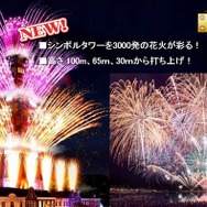 「スーパータワー花火」の打ち上げ総数は1万5,000発